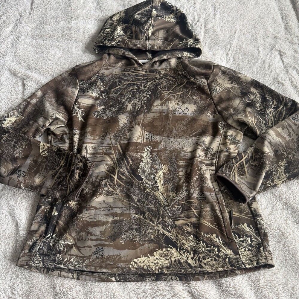 Realtree Camouflage Hoodie Sweatshirt Youth Size XXL 20 Hunting Outdoor Fleece